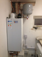 a new installed gas boiler