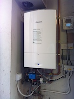an installed gas boiler in cambridgeshire